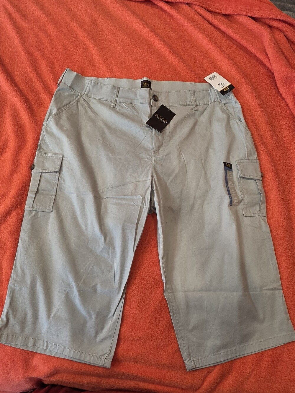 Lee Skimmer Pants in Summer Haze (Light Gray) NWT 22W - Picture 8 of 10